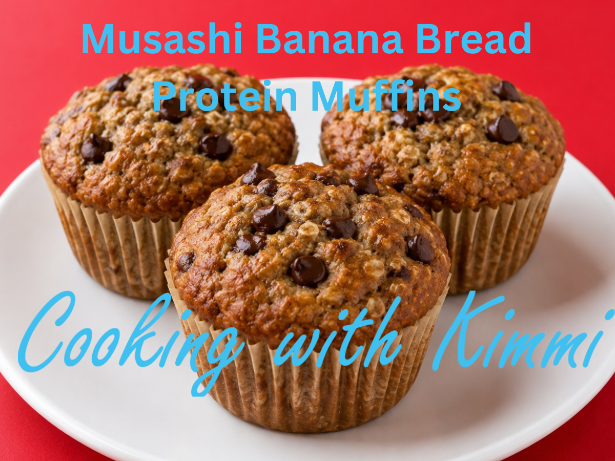 Cooking with Kimmi - Musashi Banana Bread Protein Muffins