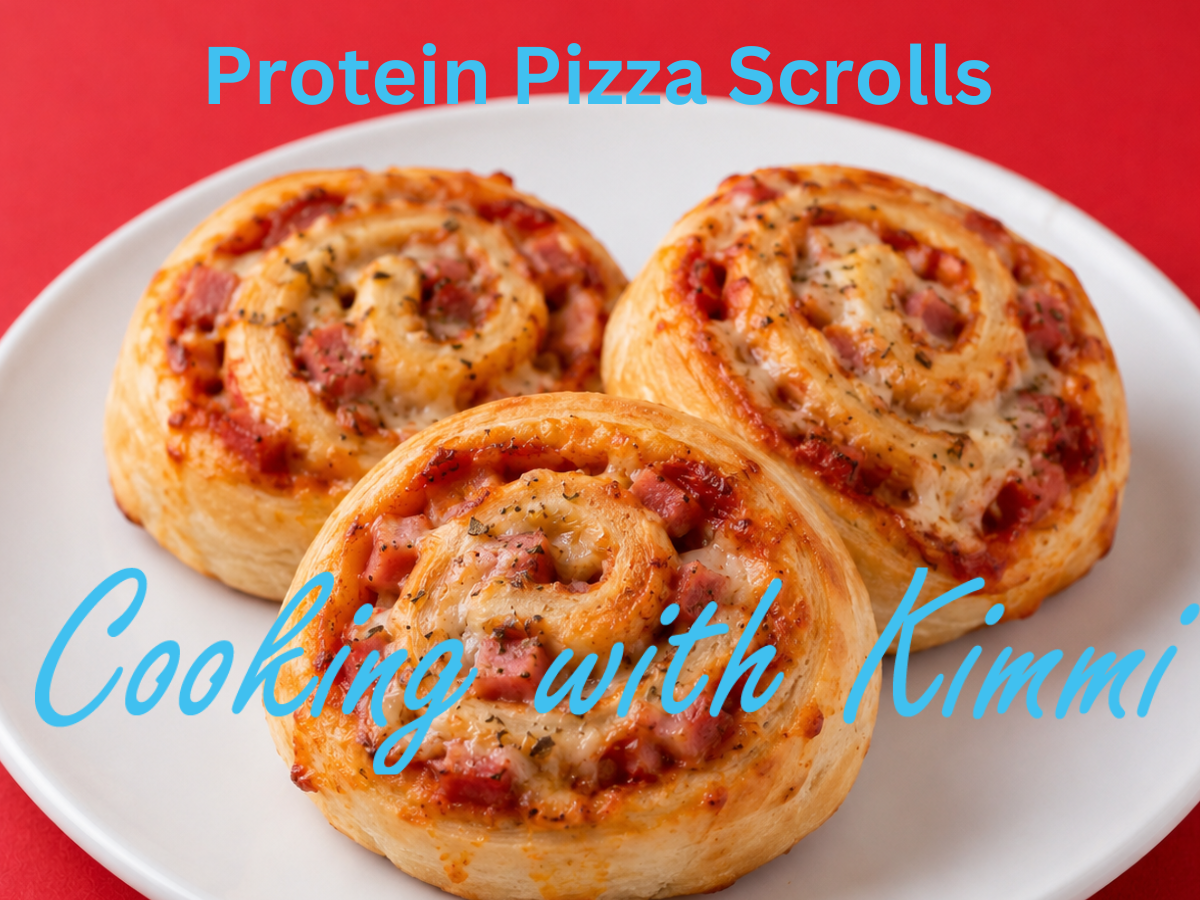 Cooking with Kimmi – Protein Pizza Scrolls