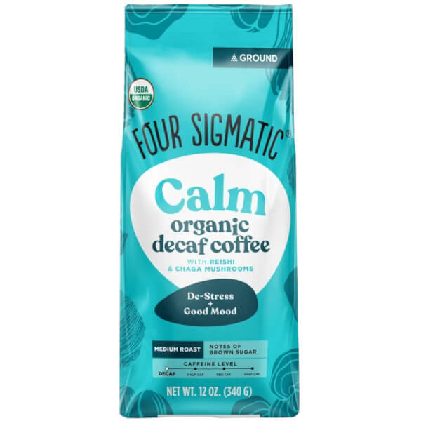 Four Sigmatic Calm Organic Decaf Ground Coffee 340g Supplements.co.nz
