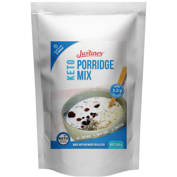 Justine&#39;s Keto Porridge Mix 200g CLEARANCE Short Dated end of 04/2024