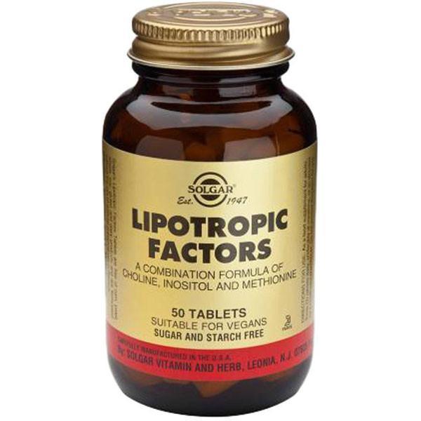 Solgar Lipotropic Factors 50 Tablets-Physical Product-Solgar-Supplements.co.nz