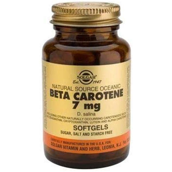 Solgar Oceanic Beta Carotene 60 Caps-Physical Product-Solgar-Supplements.co.nz