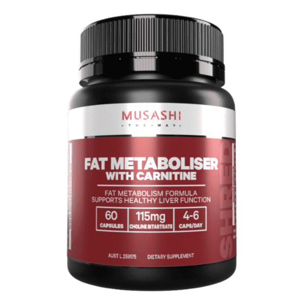 Musashi Fat Metaboliser with Carnitine 60 Caps