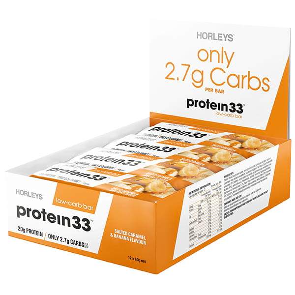 Horleys Protein 33 Low-Carb Bars Box of 12