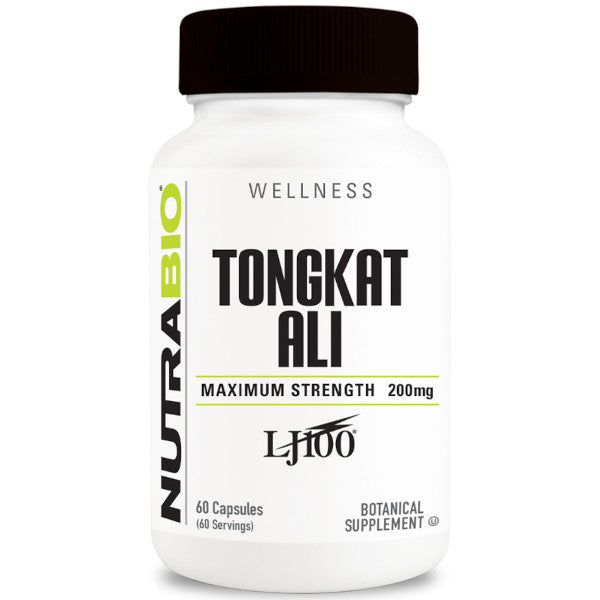 NutraBio Tongkat Ali 200mg 60 Caps LJ100 Supplements.co.nz
