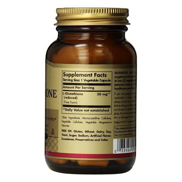 solgar glutathione 50 mg Solgar L-Glutathione Reduced 50 mg | 30 capsules main image 1