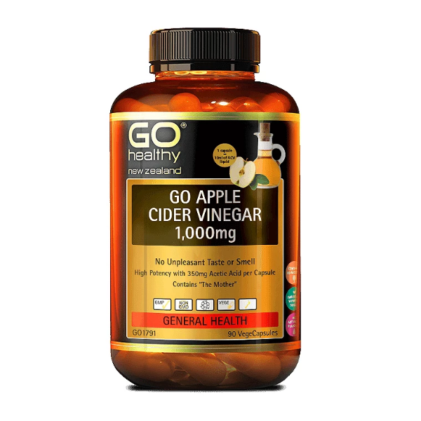 Go Healthy Go Apple Cider Vinegar 1000mg 90 Caps