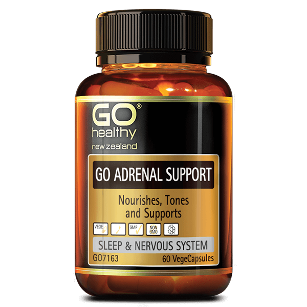 Go Healthy Go Adrenal Support 60 Veggie Caps - Supplements.co.nz