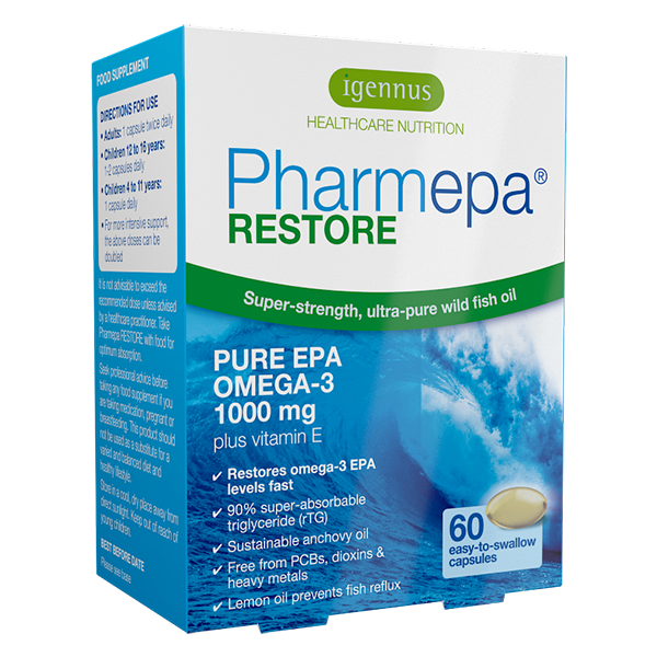 Igennus Pharmepa Restore Pure EPA Omega3 1000mg 60 Caps Supplements