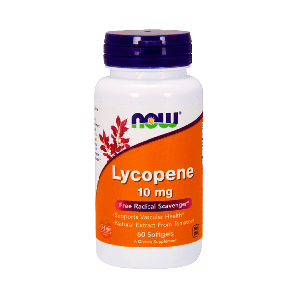 Now Foods Lycopene 10mg 60 Softgels Supplements.co.nz
