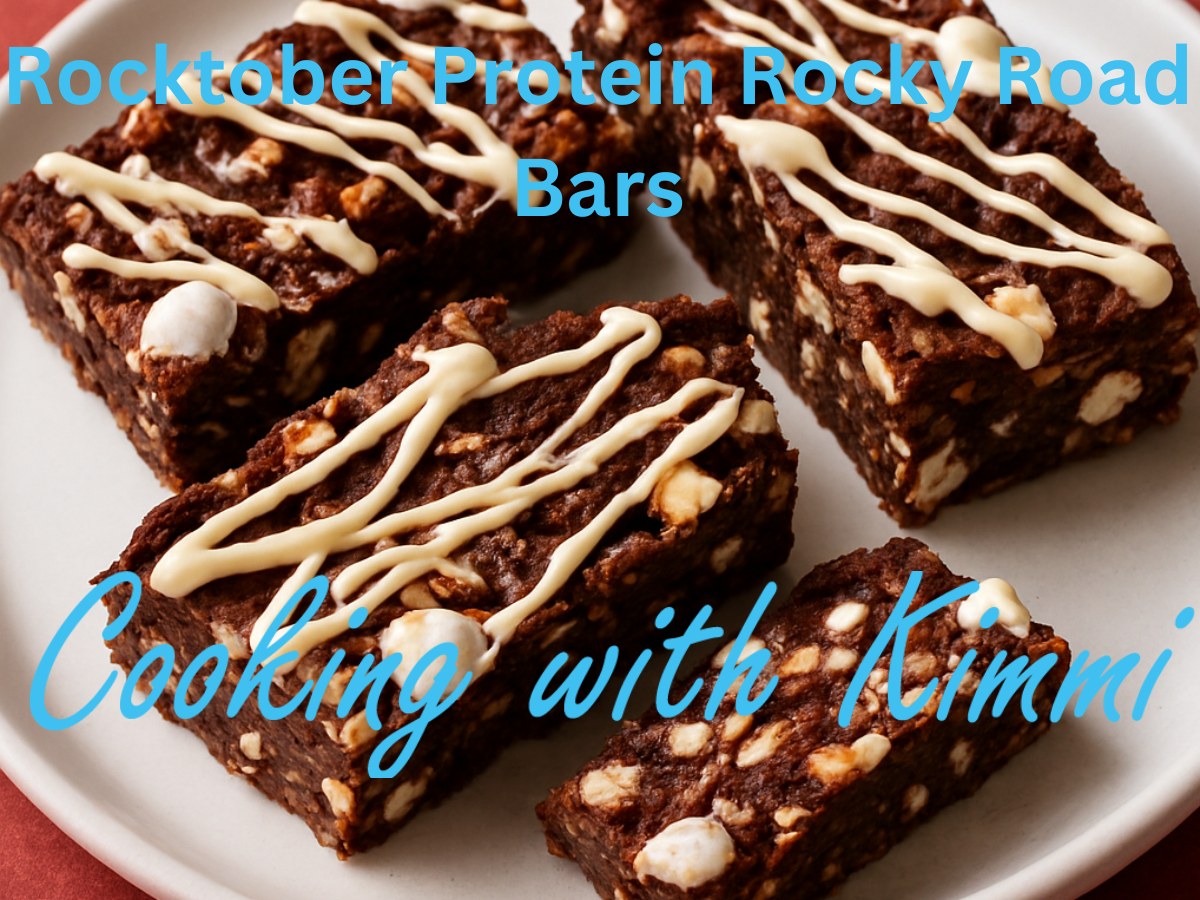 Cooking with Kimmi - Rocktober Protein Rocky Road Bars