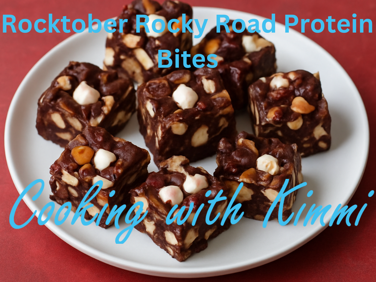 Cooking with Kimmi - Rocktober Rocky Road Protein Bites