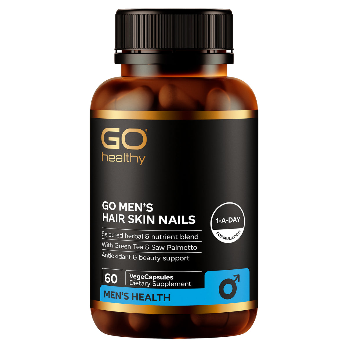 GO Men's Hair Skin Nails 60 VCaps 60