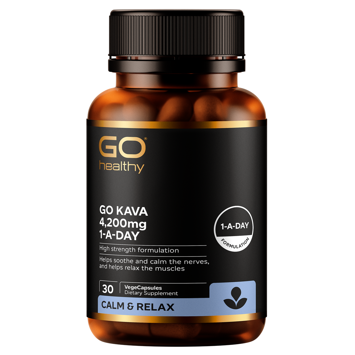 GO Kava 4,200mg 1-A-Day 30 VCaps 30