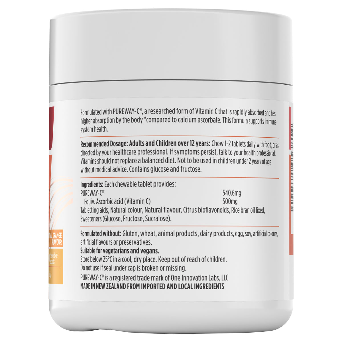 Rapid-C 500mg Chewables 60