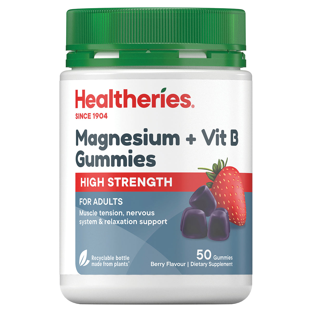 Magnesium and Vit B Gummies High Strength (Berry) 50