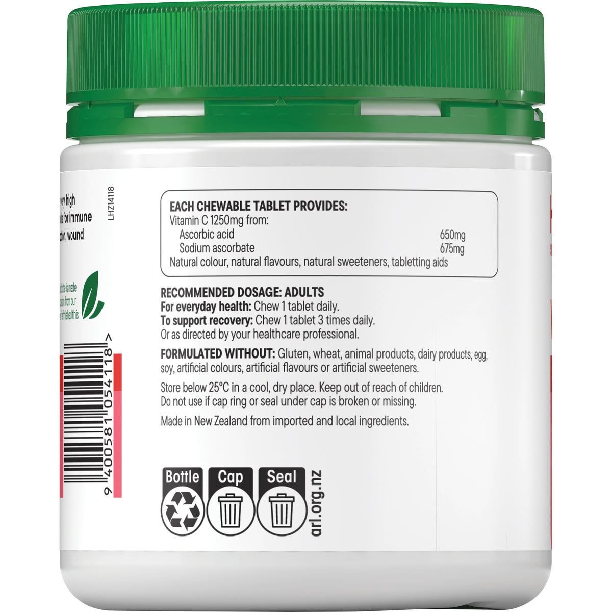 Vit C 1250mg Chewable (Strawberry) 70
