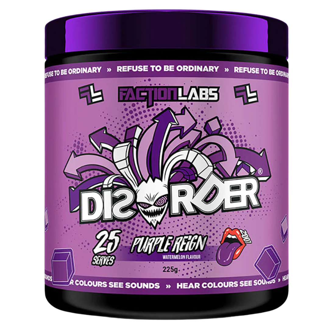 Faction Labs Disorder Pre Workout - 25 Serves for Ultimate Energy Boost