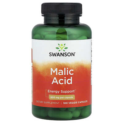 Swanson Malic Acid 600mg Capsules 100