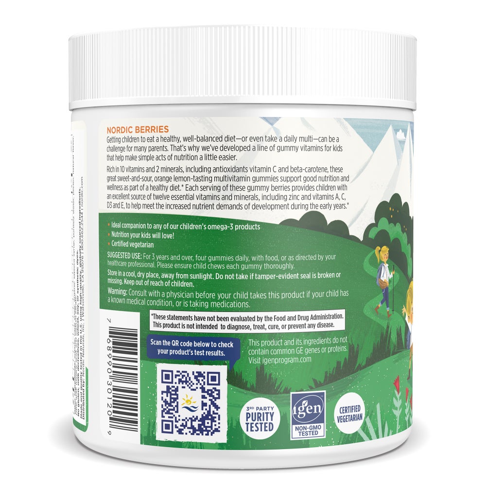 Nordic Naturals Nordic Berries 120 Gummies
