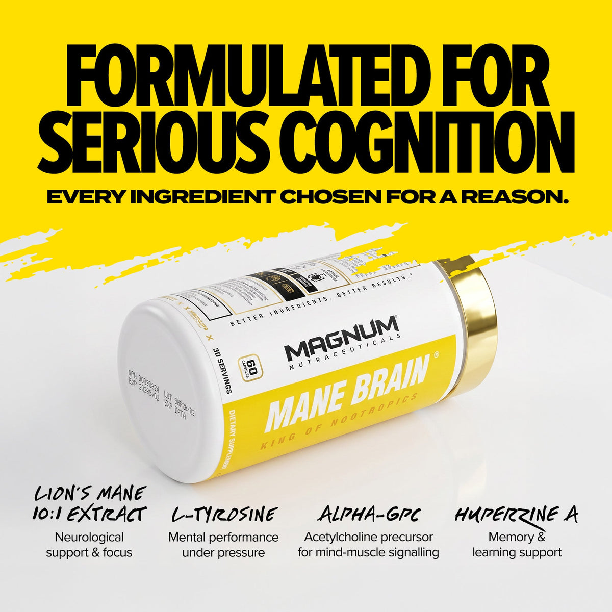 Magnum Mane Brain 60 Caps
