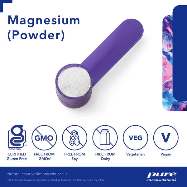 Magnesium (powder) | Pure Encapsulations - Supplements.co.nz