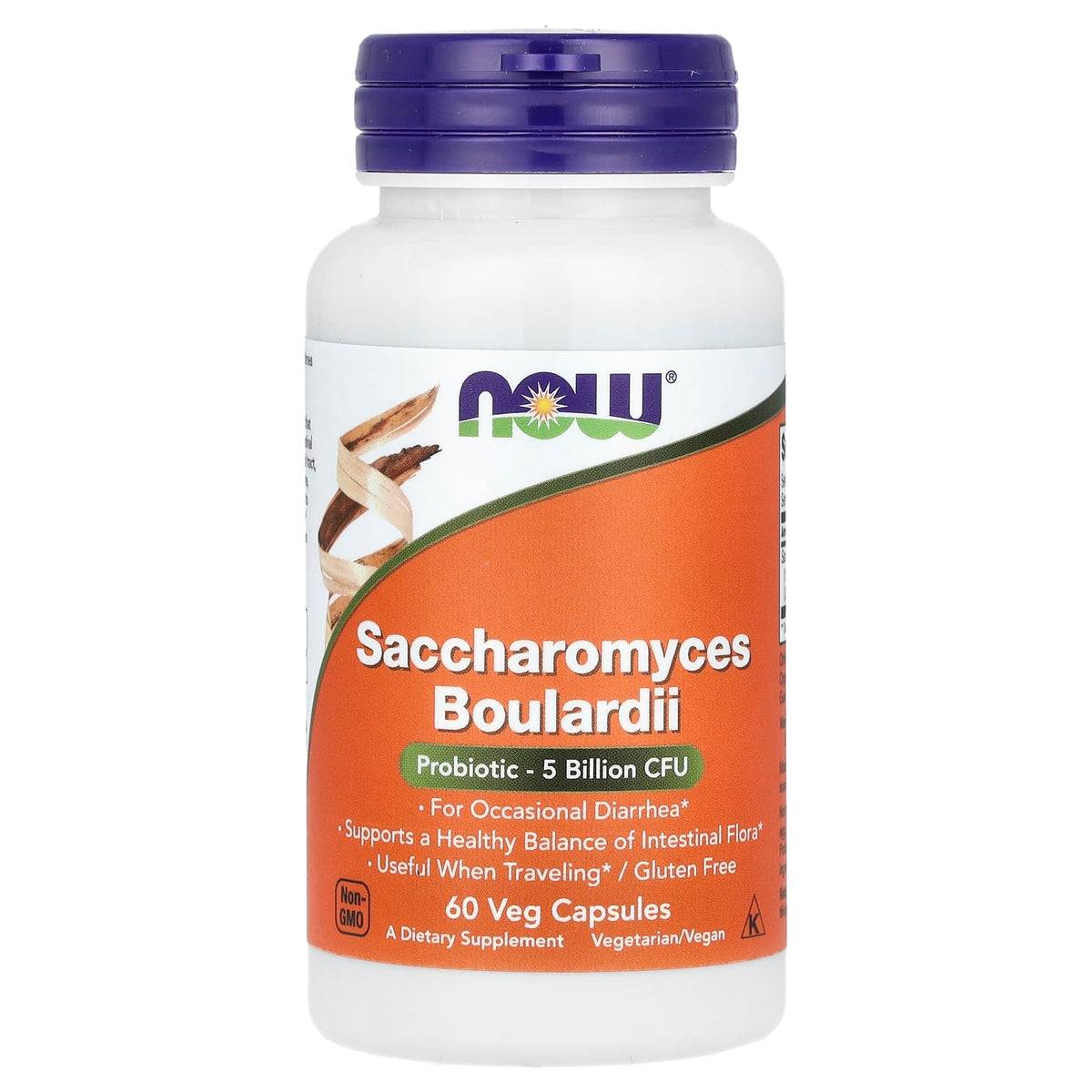 NOW Saccharomyces Boulardii Probiotic 5B CFU