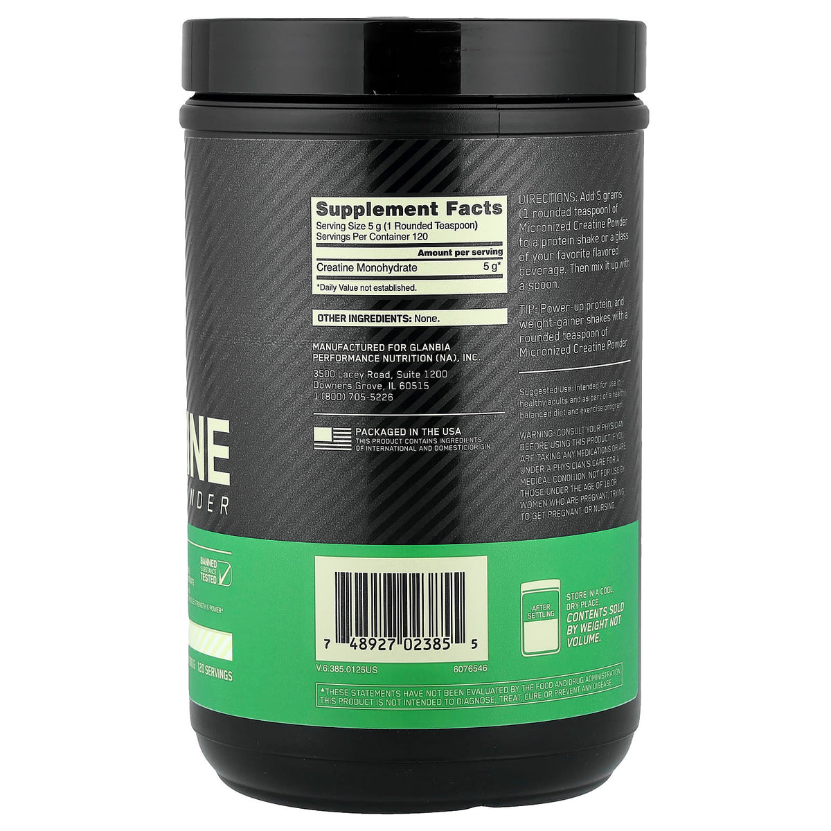 Optimum Nutrition Creatine 600g