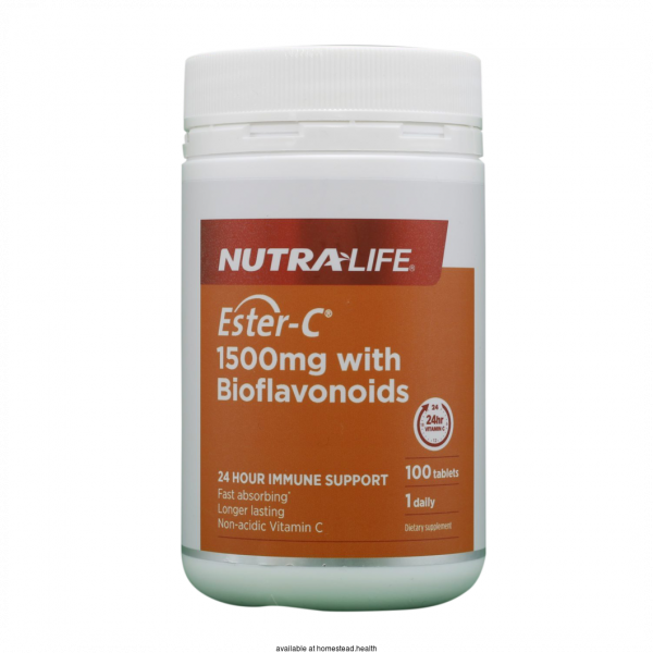 Nutralife Ester-C 1500mg + Bioflavonoids 100 Tabs   CLEARANCE Short Dated  17/03/2024