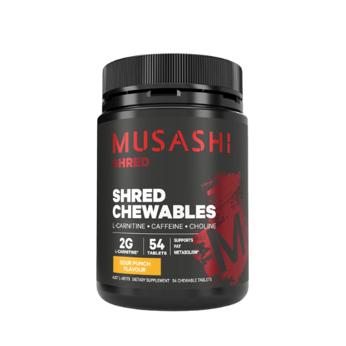 MUSASHI Shred Chewables NZ | Fat Metabolism & Energy Booster