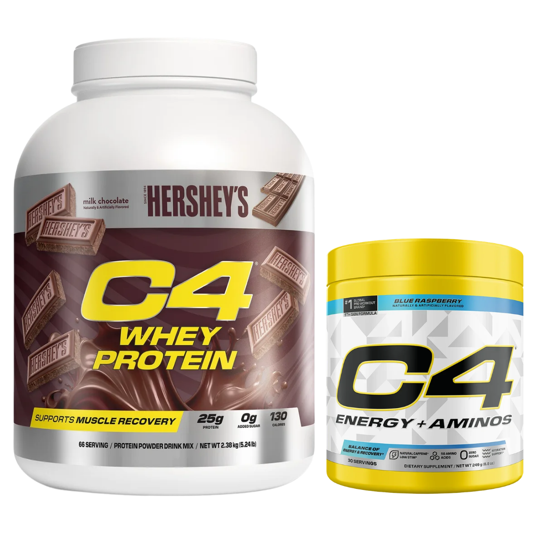 C4 Whey Protein Powder 66 Serves + FREE Cellucor C4 Energy + Aminos ( Promo flavour random )