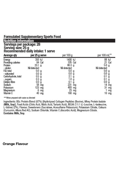 BSc x Chupa Chups Protein Water 700g