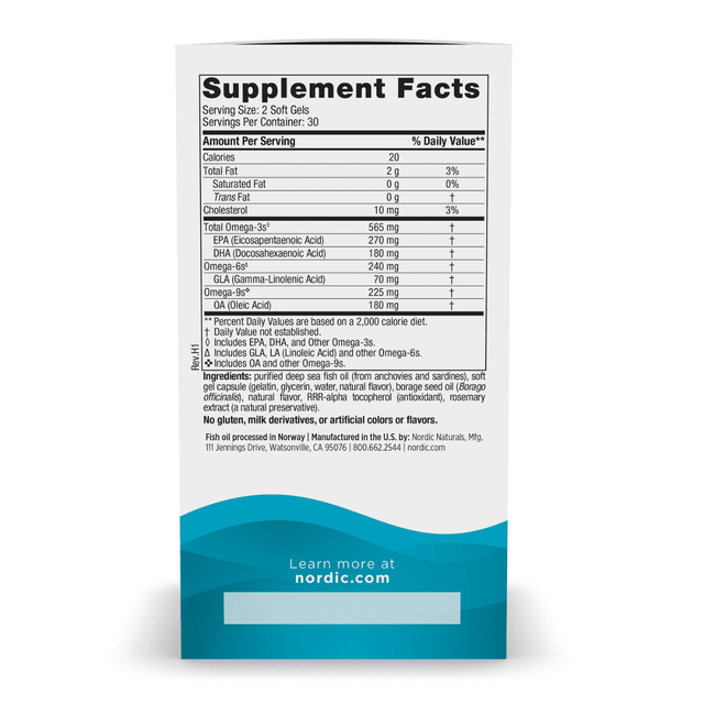 Nordic Naturals Complete Omega 60 Softgels