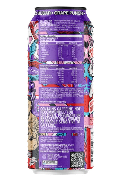 BSc ENERGY Cans 500ml (x12)