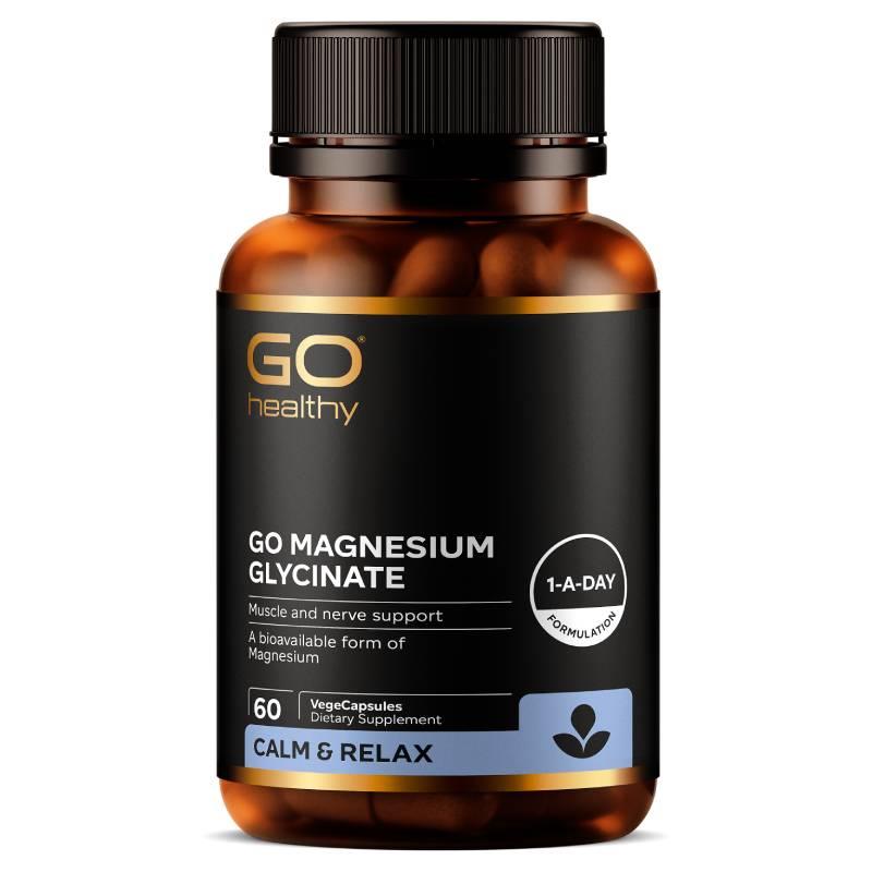 GO Healthy Magnesium Glycinate 60 VegeCapsules