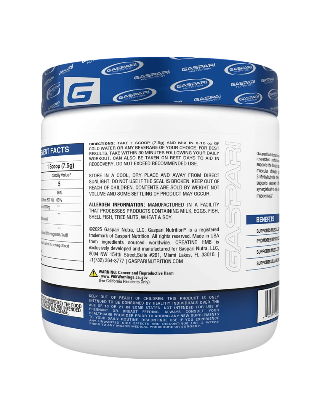Gaspari Nutrition Creatine HMB