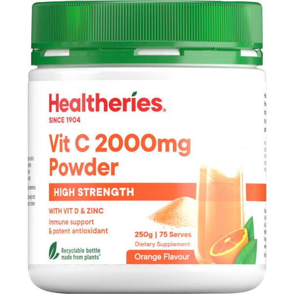 Healtheries High Strength Vit C 2000mg 250g