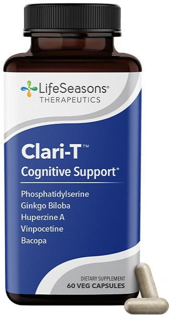 LifeSeasons Clari-T Cognitive Support Capsules 60 Memory & Focus Formula