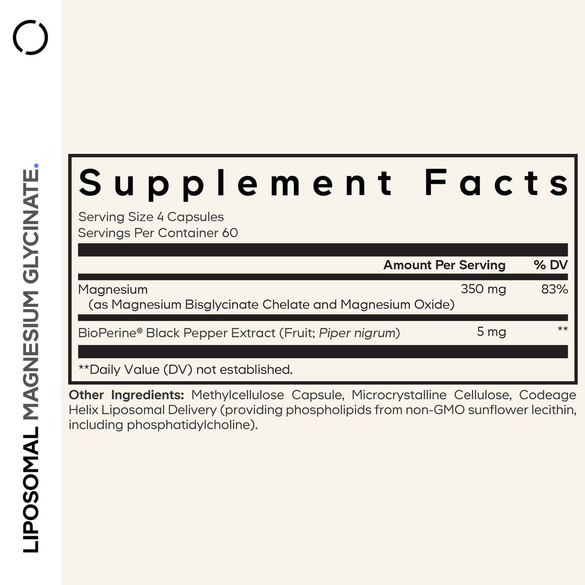 Liposomal Magnesium Glycinate Capsules Large