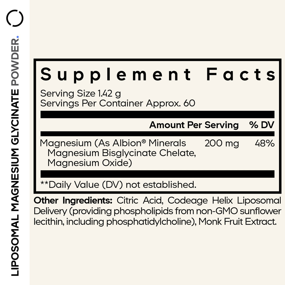 Liposomal Magnesium Glycinate Powder