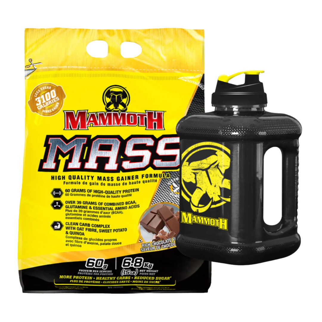 Mammoth Mass Weight Gainer 15lb + Free Mammoth Mass JUG