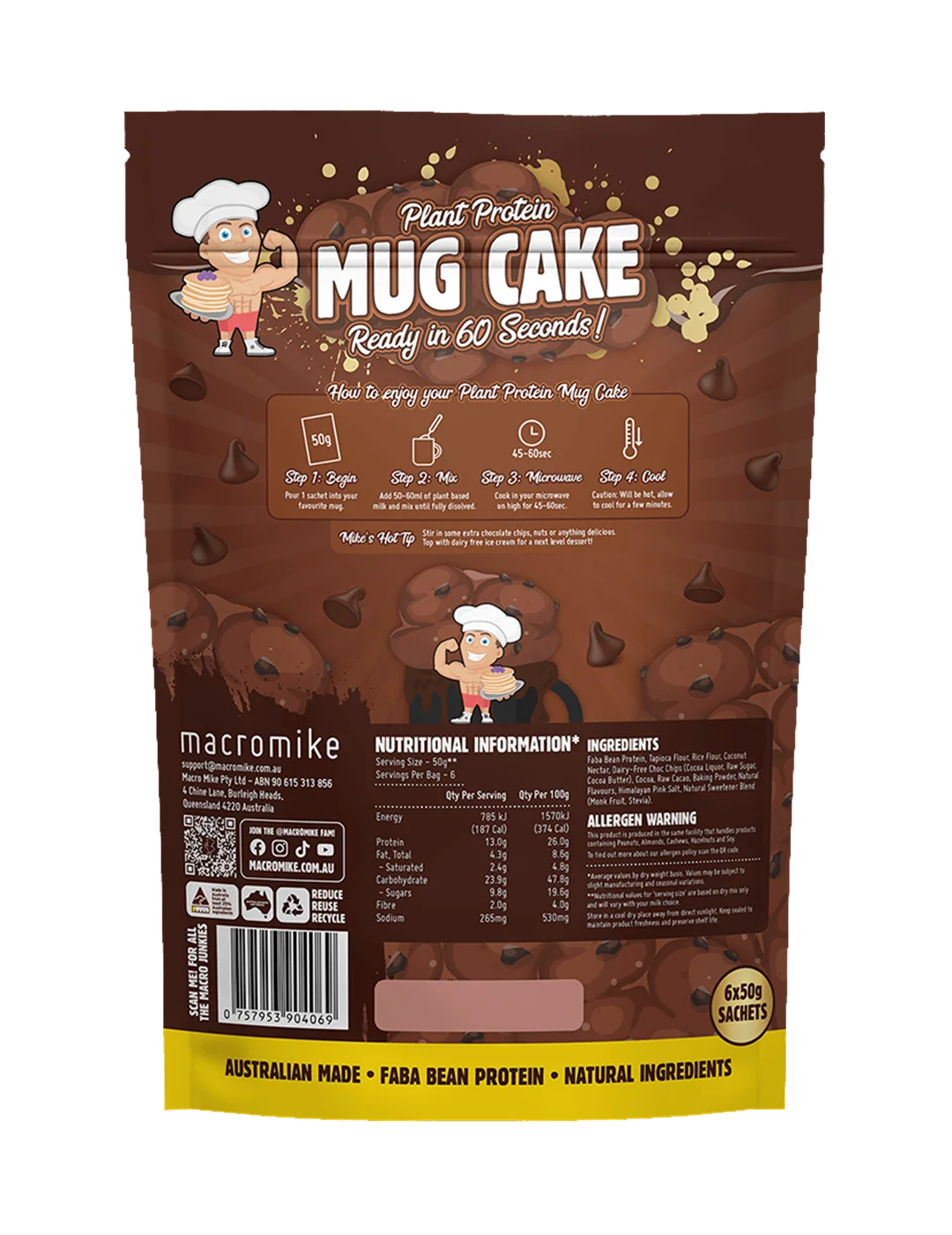 Macro Mike Plant Protein Mug Cake