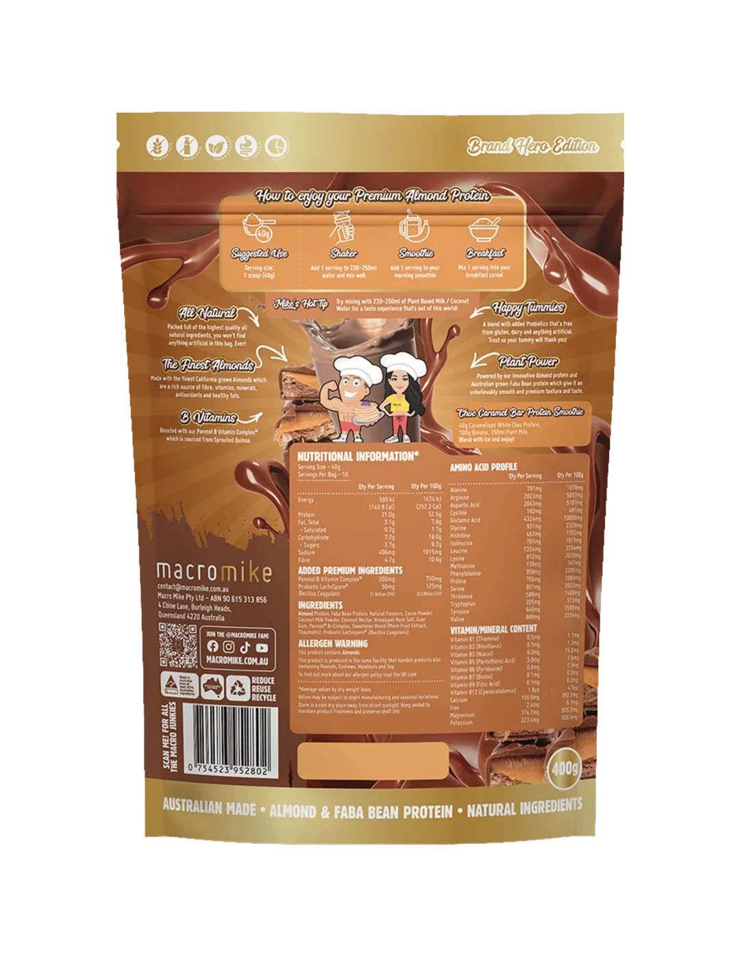 Macro Mike Premium Almond Protein
