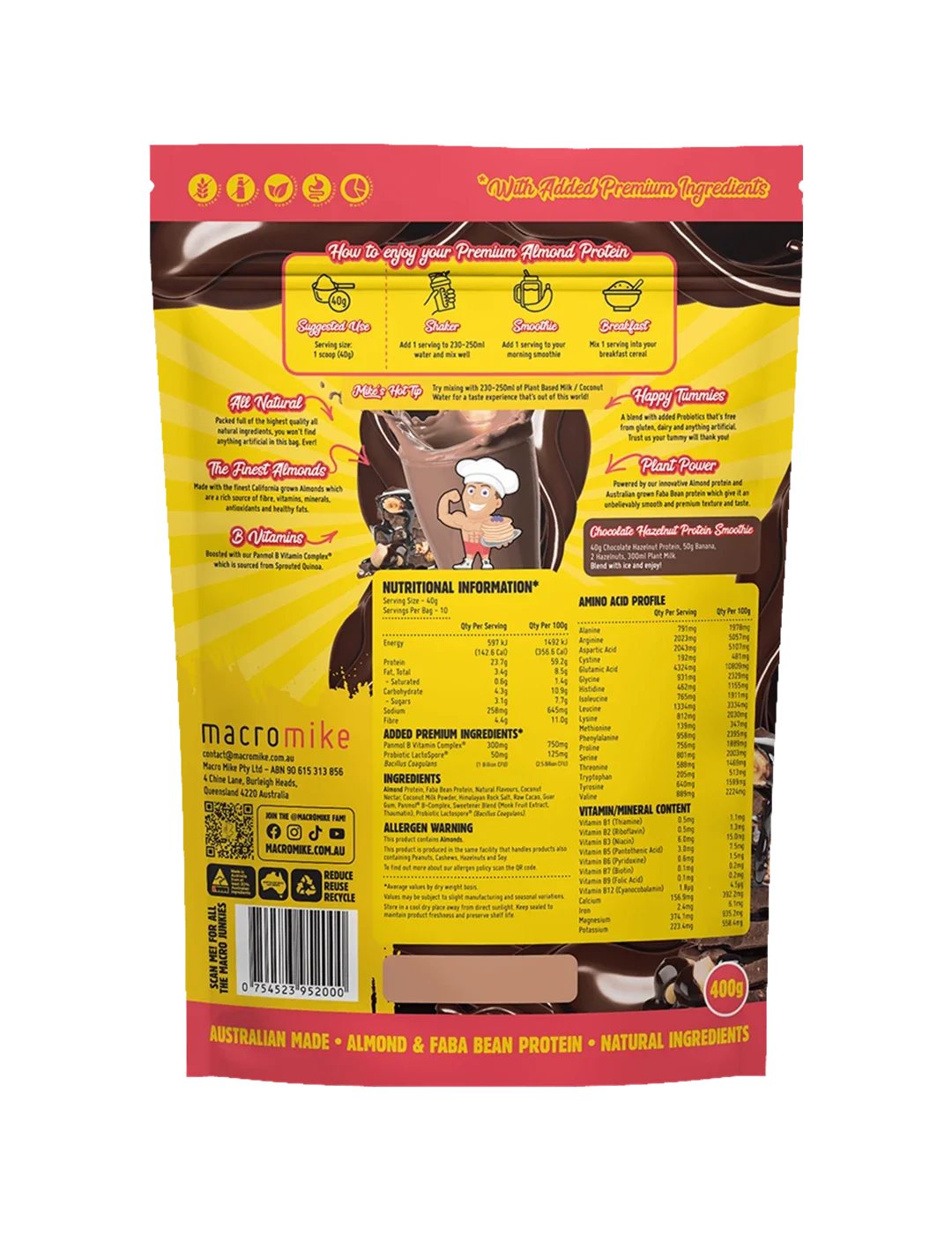 Macro Mike Premium Almond Protein
