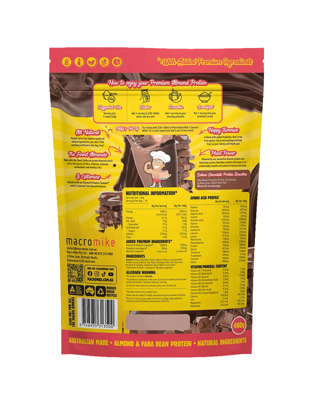 Macro Mike Premium Almond Protein