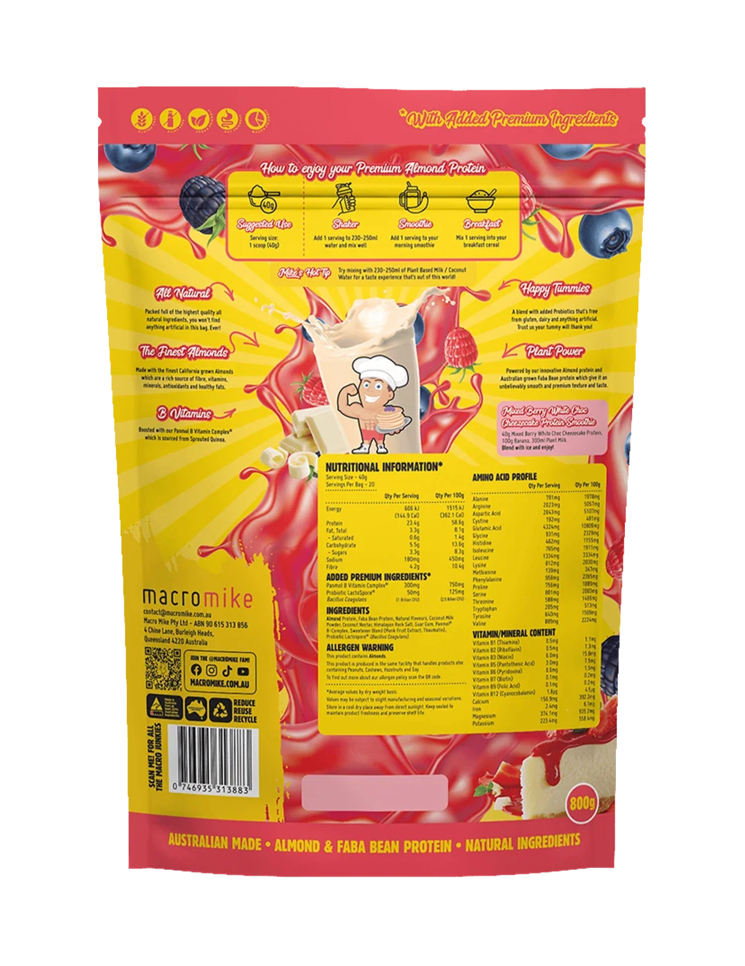 Macro Mike Premium Almond Protein