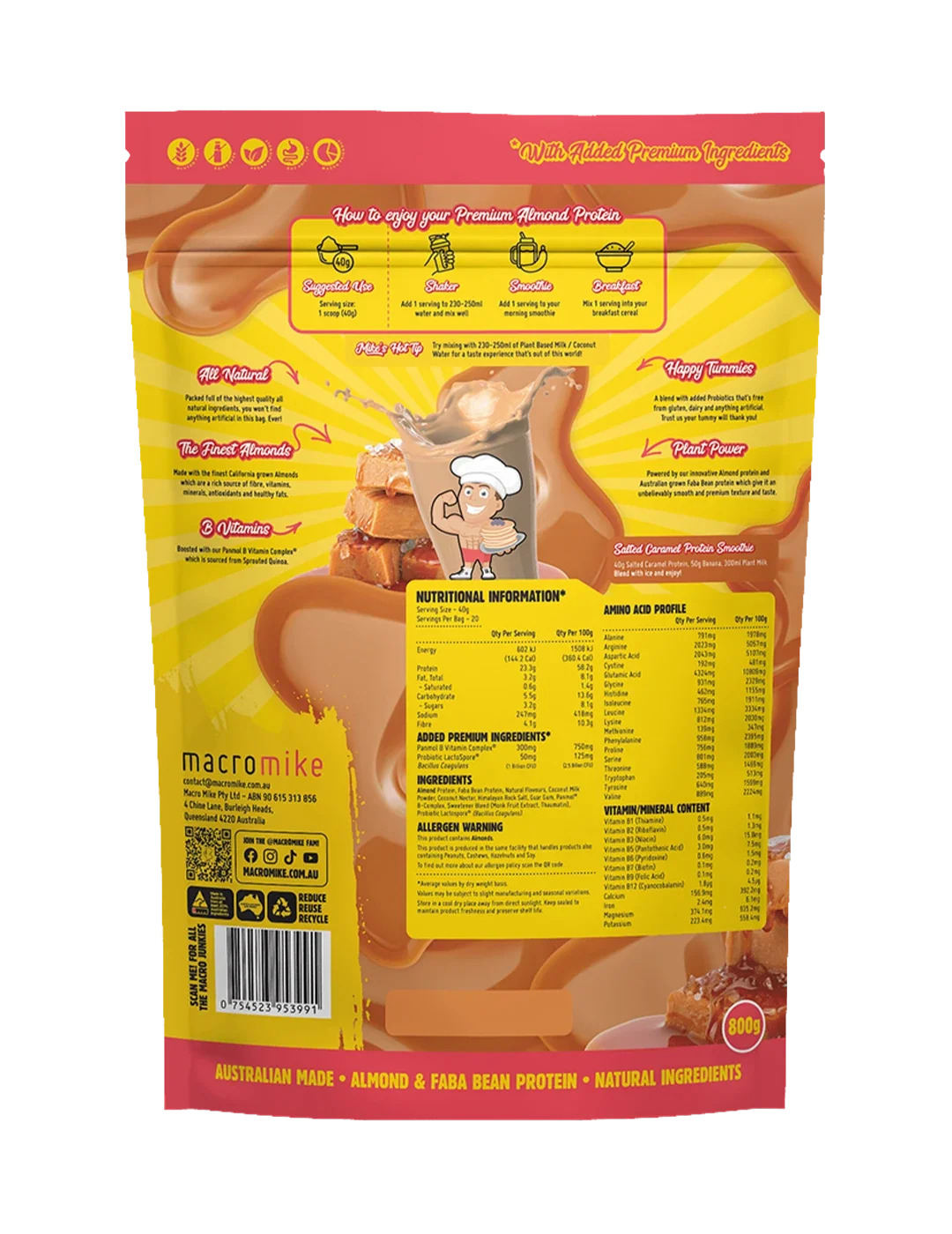 Macro Mike Premium Almond Protein