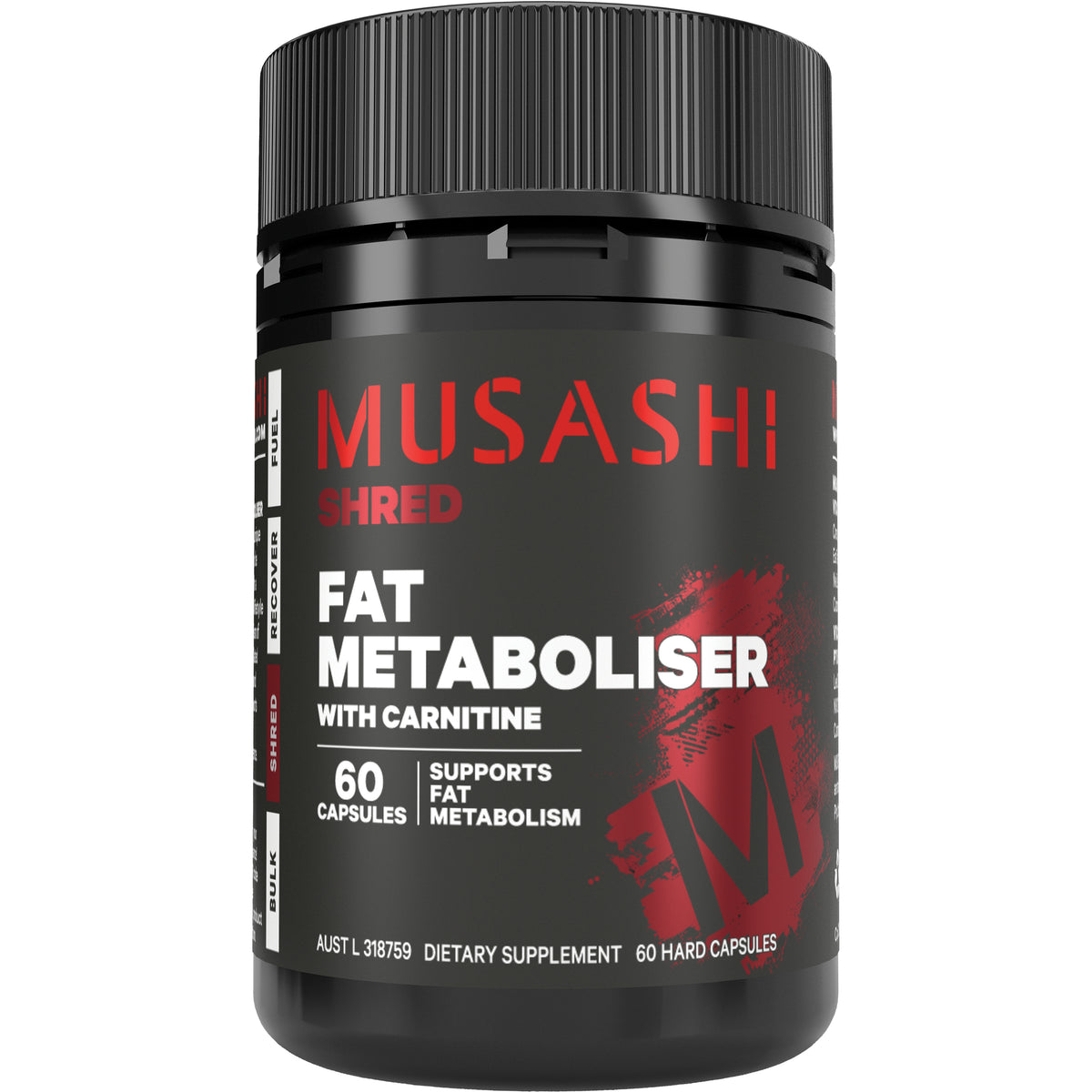 Musashi Fat Metaboliser with Carnitine 60 Caps
