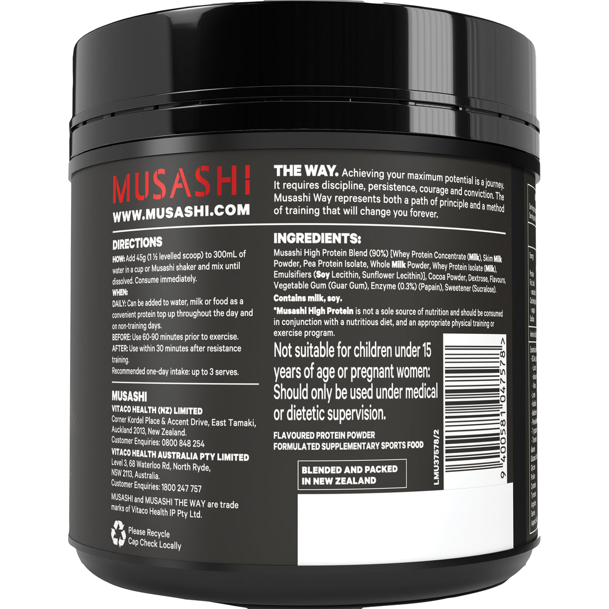 Musashi High Protein 375g