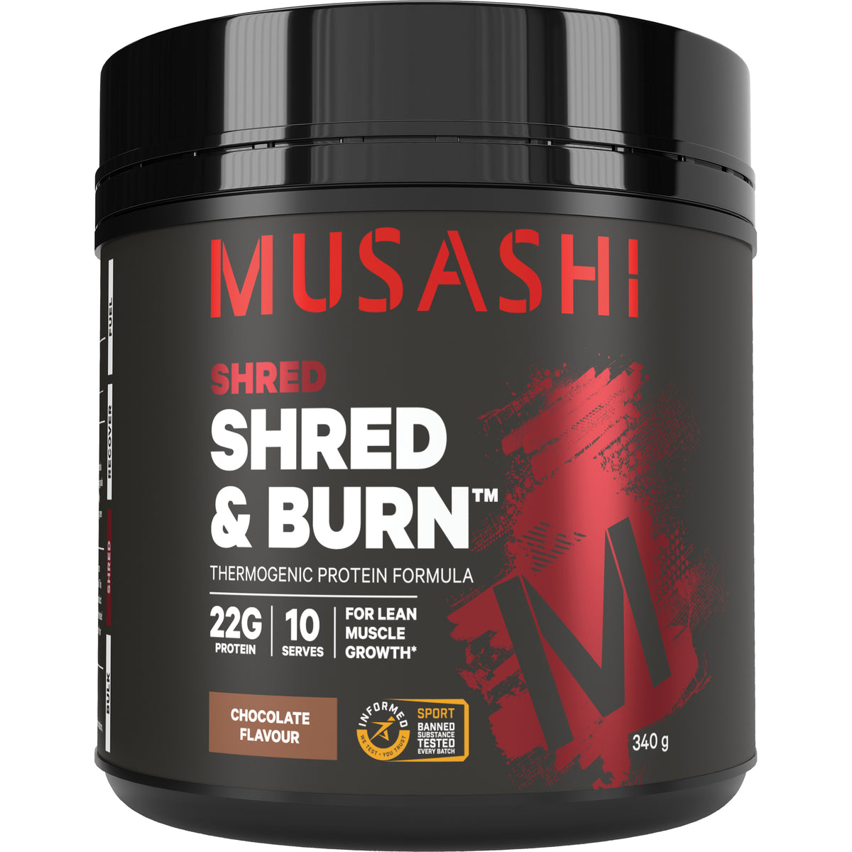 Musashi Shred & Burn Protein 340g